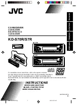 JVC KD-S70R Instructions Manual предпросмотр