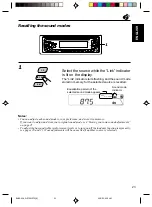 Предварительный просмотр 23 страницы JVC KD-S70R Instructions Manual