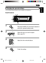 Предварительный просмотр 29 страницы JVC KD-S70R Instructions Manual