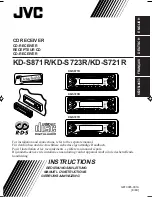 JVC KD-S721R Instructions Manual предпросмотр