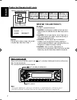 Preview for 2 page of JVC KD-S735R Instructions Manual