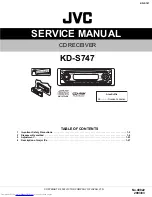 JVC KD-S747 Service Manual preview