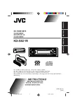 Предварительный просмотр 1 страницы JVC KD-S821R Instructions Manual