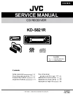 JVC KD-S821R Service Manual preview