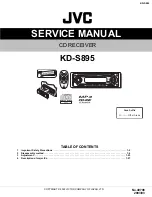 JVC KD-S895 Service Manual предпросмотр