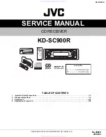 JVC KD-SC900R Service Manual preview