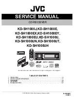 Preview for 1 page of JVC KD-SH1000E Service Manual