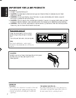 Предварительный просмотр 2 страницы JVC KD-SH9105 Instructions Manual