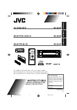 Предварительный просмотр 1 страницы JVC KD-SH99 Instructions Manual