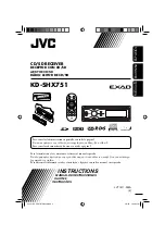 Предварительный просмотр 1 страницы JVC KD-SHX751 (Spanish) Manual De Instrucciones