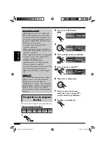 Предварительный просмотр 126 страницы JVC KD-SHX751 (Spanish) Manual De Instrucciones