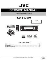 Preview for 1 page of JVC KD-SV3000 Service Manual