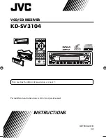 Preview for 1 page of JVC KD-SV3104 Instructions Manual