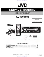 Предварительный просмотр 1 страницы JVC KD-SV3104 Service Manual