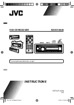 Предварительный просмотр 1 страницы JVC KD-SV3305S Instructions Manual