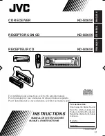 JVC KD-SX650 Instructions Manual предпросмотр