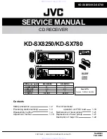 JVC KD-SX780 Service Manual предпросмотр