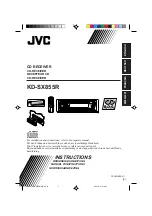 JVC KD-SX855R Instruction Manual предпросмотр