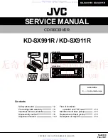 Предварительный просмотр 1 страницы JVC KD-SX911R Service Manual