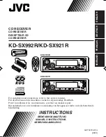 Предварительный просмотр 1 страницы JVC KD-SX921R Instruction Manual