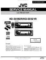 JVC KD-SX921R Service Manual предпросмотр