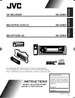 JVC KD-SX950 Instructions Manual preview