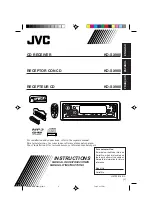 JVC KD-SX980 Instructions Manual предпросмотр