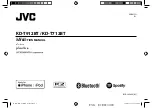 JVC KD-T712BT Instruction Manual предпросмотр