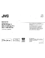 Предварительный просмотр 1 страницы JVC KD-X210 Instruction Manual