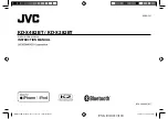 JVC KD-X282BT Instruction Manual предпросмотр