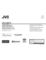 Предварительный просмотр 1 страницы JVC KD-X320BTS Instruction Manual