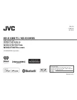 Предварительный просмотр 1 страницы JVC KD-X330BTS Instruction Manual