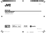 Предварительный просмотр 1 страницы JVC KD-X355 Instruction Manual