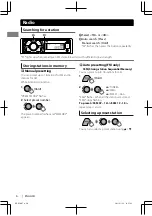 Предварительный просмотр 6 страницы JVC KD-X50BT Instructions Manual