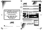 JVC KDA605 - KD Radio / CD Instruction Manual предпросмотр