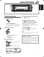 Предварительный просмотр 7 страницы JVC KDS590 - CD Receiver With 1 Output Instruction Manual