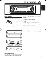 Предварительный просмотр 11 страницы JVC KDS590 - CD Receiver With 1 Output Instruction Manual