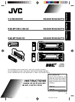 Предварительный просмотр 1 страницы JVC KDSX770 - In-Dash CD Player Instructions Manual