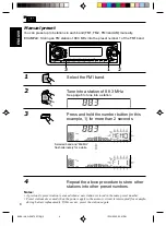 Предварительный просмотр 8 страницы JVC KDSX770 - In-Dash CD Player Instructions Manual