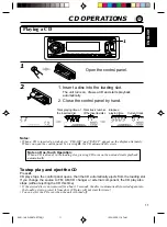 Предварительный просмотр 11 страницы JVC KDSX770 - In-Dash CD Player Instructions Manual