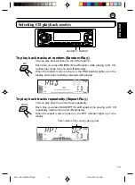 Предварительный просмотр 13 страницы JVC KDSX770 - In-Dash CD Player Instructions Manual