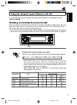 Предварительный просмотр 17 страницы JVC KDSX770 - In-Dash CD Player Instructions Manual