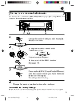 Предварительный просмотр 19 страницы JVC KDSX770 - In-Dash CD Player Instructions Manual