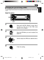 Предварительный просмотр 21 страницы JVC KDSX770 - In-Dash CD Player Instructions Manual