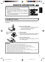 Предварительный просмотр 27 страницы JVC KDSX770 - In-Dash CD Player Instructions Manual