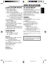 Предварительный просмотр 35 страницы JVC KDSX770 - In-Dash CD Player Instructions Manual