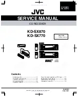 JVC KDSX770 - In-Dash CD Player Service Manual preview