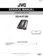 Предварительный просмотр 1 страницы JVC KS-AX7300 Service Manual