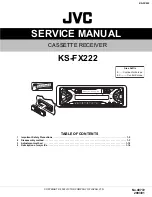 JVC KS-F190 Service Manual preview