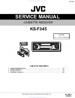 Предварительный просмотр 1 страницы JVC KS-F345 Service Manual